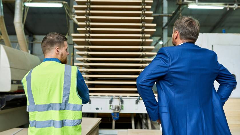 Safety Inspection at Modern Factory