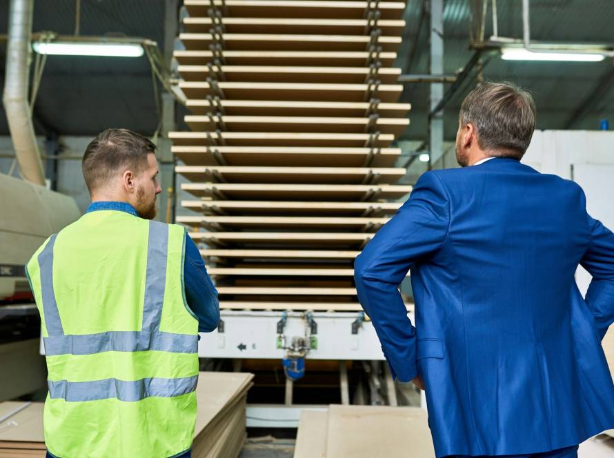 Safety Inspection at Modern Factory